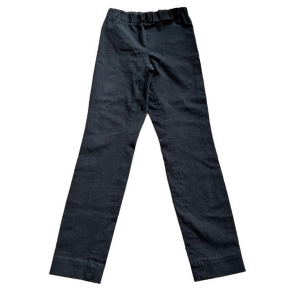 COS Black Pull On Trousers, Slim Fit Straight Leg Elasticized Waist, Size 6 - Picture 2 of 10